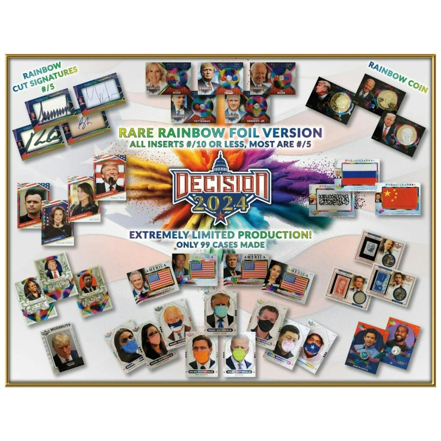 2023 Leaf Decision Rainbow Foil Version Hobby Box