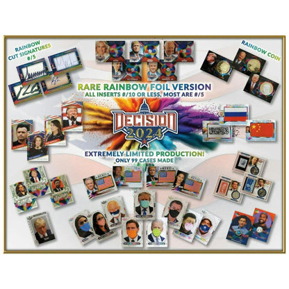 2023 Leaf Decision Rainbow Foil Version Hobby Box