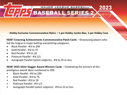 2023 Topps Series 2 Baseball Jumbo Box
